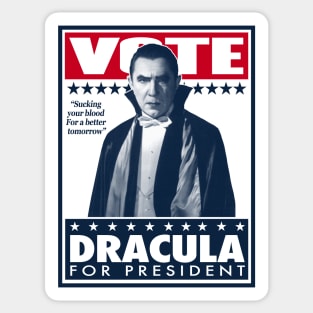 VOTE DRACULA! Sticker